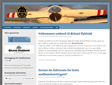 Tablet Screenshot of orlandflyklubb.com